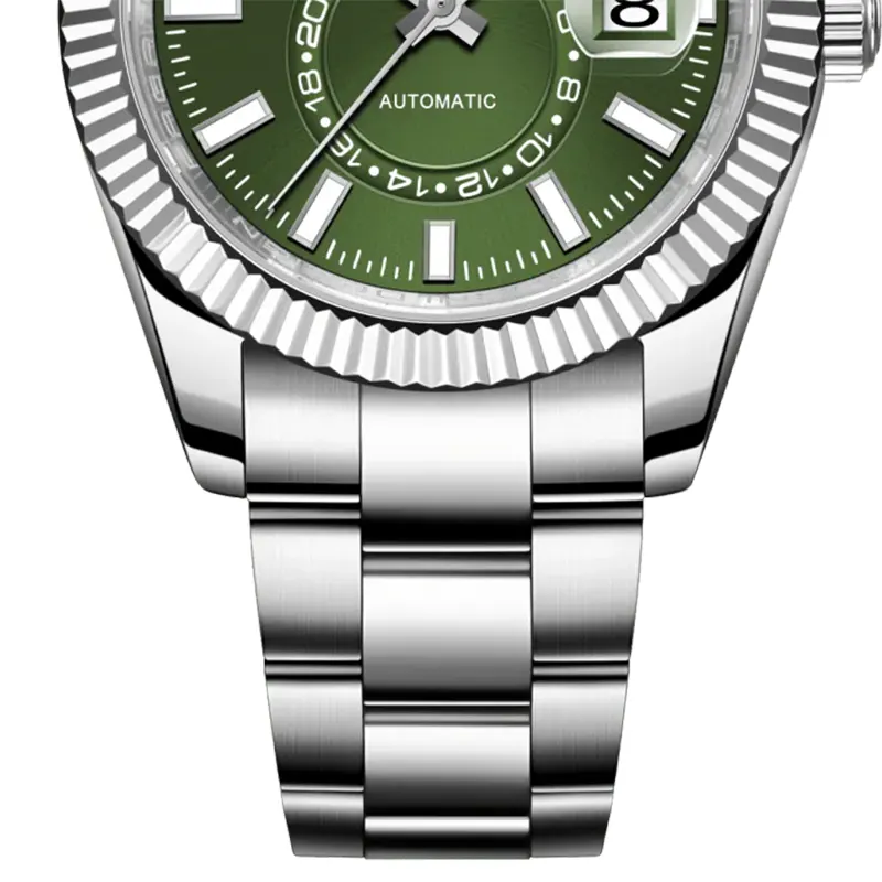 Pagani Design Sky-Dweller GMT Green Dial Men's Watch- PD-1888